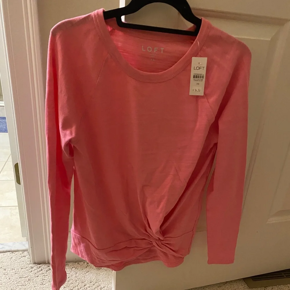 Loft NWT twist hem tunic top - Picture 1 of 5